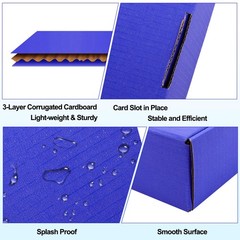 Shipping Boxes,20 Pack Blue Corrugated Cardboard Boxes,Recyclable Mailer Boxe…