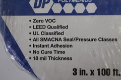 Design Polymerics 3″ x 100′ Butyl Foil Tape Dark Gray 340-100 General Use