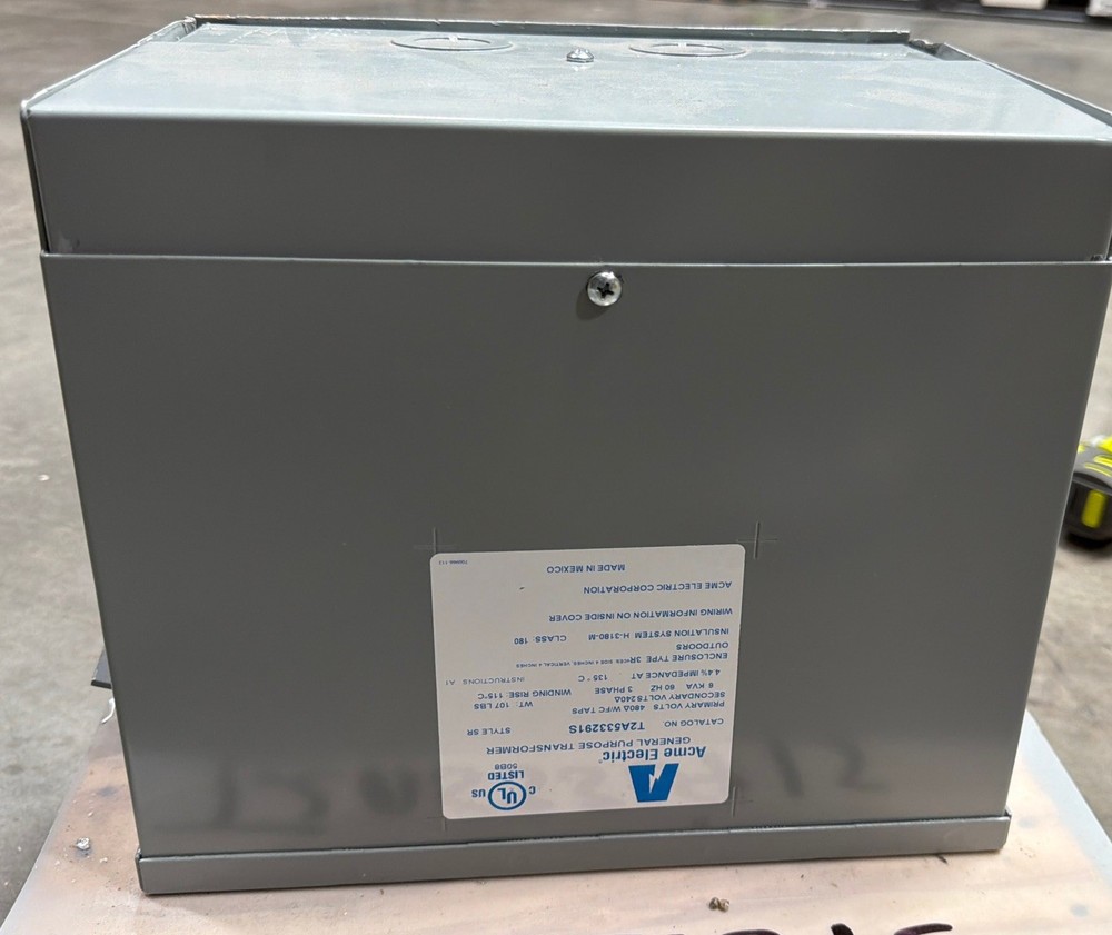 ACME ELECTRIC T2A533291S GENERAL PURPOSE TRANSFORMER Dented Top New See Photos