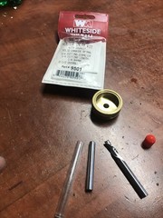 New Genuine WHITESIDE 9501 Solid Brass Inlay Set, 1/4″ 1/4” Shank 1/4” Dia.