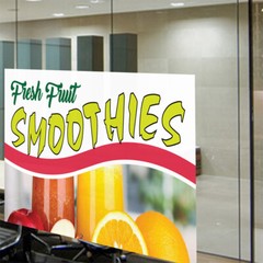 Decal Stickers Fresh Fruit Smoothies Advertising Printing A Store Sign Label