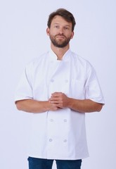 HiLite Classic White Unisex Short Sleeve Chef Coat -540WH (3 Pack)