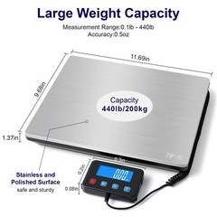 Digital Shipping Postal Scale 0.5 oz High Accuracy！440lb Commercial Weight Sc…