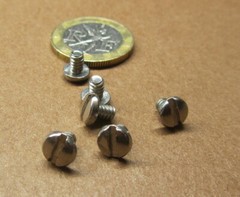18-8 Stainless Steel Pan Head Slotted Machine Screw 6-32 x 3/16″, 300 pcs