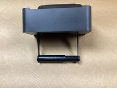 Toilet Paper Rod Removable Multi-use Convenient Bathroom Tissue Box Shelf Black