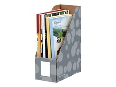 Bankers Box 12″ x 4.25″ x 9.63″ Cardboard Magazine x x 9.63″, Gray