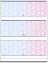 Premium Blank Check Stock – 8.5×11″, 500 Sheets, Red-Blue Prismatic