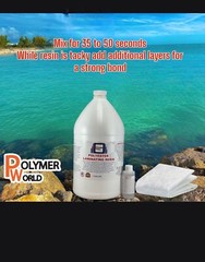 Fiberglass Repair Kit 1 Gal of Polyester Resin .75x50x5 Yard Chopped Strand Mat