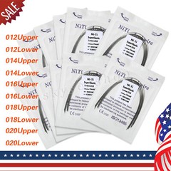 100 PCS dental orthodontic super elastic niti round arch wires Ovoid form 10 bag
