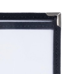 30 Pack of Menu Covers 8.5 x 14 Inch Paper -Single Page, 2 View, Double Stitched