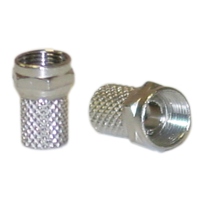 RG6 F-pin Twist On Connector for RG6 cable ASF-20039
