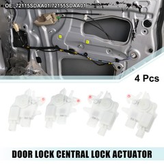 4 Pcs Front Rear Left Right Door Latch Actuator for Honda Accord 03-07