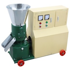 6mm Fram Feed Pellet Mill Machine 2 Rollers Fodder Pelletizer 200-250KG/h 220V