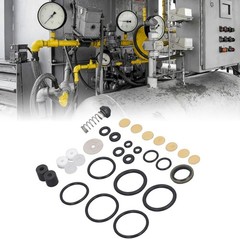 30mpa PCP Air Compressor Repair Kit, Metal PVC Sealing Ring Set High Black
