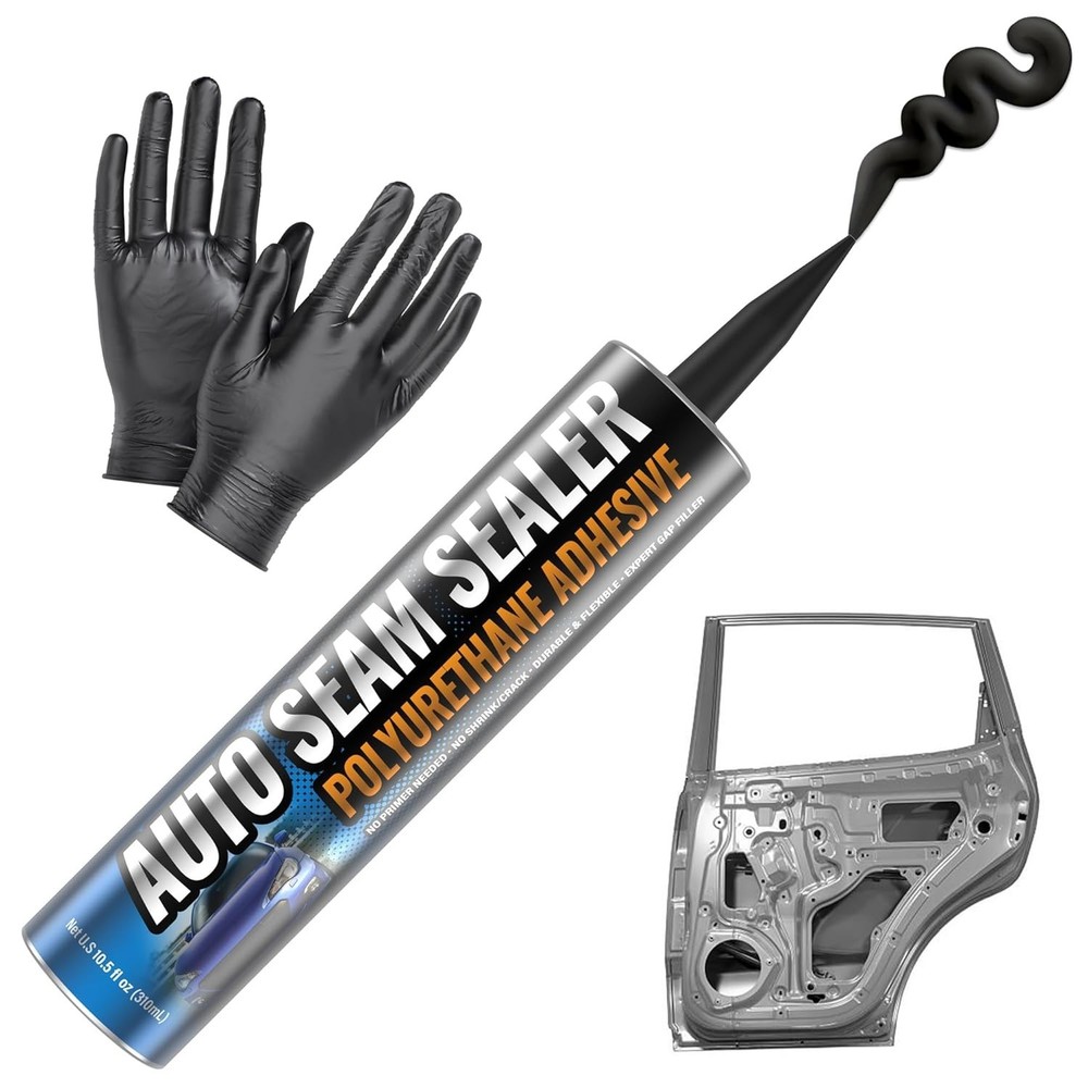 Professional Automotive Seam Sealer, Paintable Quick-Set Polyurethane Auto Body