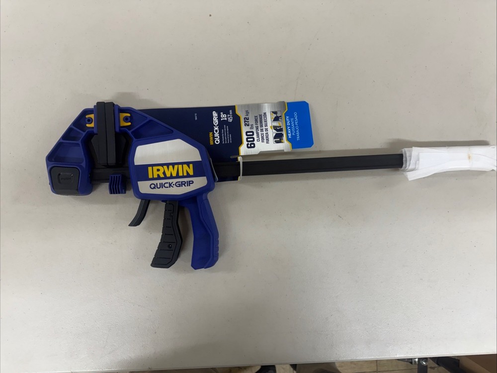 IRWIN Quick-Grip 18″ Heavy Duty Bar Clamp – 600 lb Force 1964713
