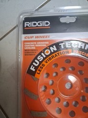 Ridgid 7″ Diamond Cup Wheel 12 Segments Concrete Grinding Wheel