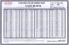 SHARS 87 PCS Metric Gage Blocks Set DIN861 Grade 2 Certificate NEW M}