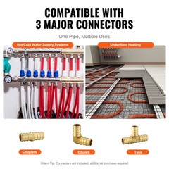 VEVOR 3/4” x 100ft White PEX-B Tubing/Pipe for Potable Water with Pipe Cutter