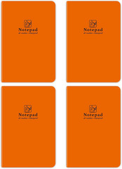4 Pack All Weather Notepad 5.3X3.6 Inch Waterproof Tearproof Notebook Pocket Siz