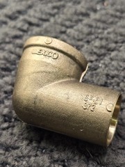 (QTY 25) Nibco 707-3-LF 3/4″ Lead-Free Forged DZR Bronze Solder Elbow Fittings