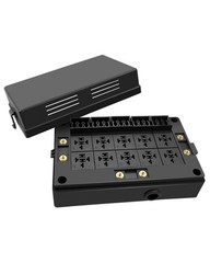 Universal 12V Fuse Relay Box, with Only Box & Terminals, & Terminals