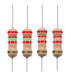 2.2K Ohm Carbon Film Single Fixed Resistor 1/2 W 0.5 Watts 5% Tolerance 40 Pack