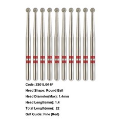 Zirconia Diamond Bur High Speed Bur FG Z368 Z856 Z850 Z881 Z379 Fine Medium Grit