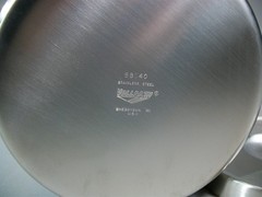 Lot of 6 Vollrath Dressing Jar Stainless Steel #88040 4.5 Quart Medical Kitchen