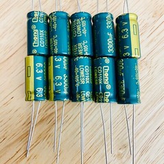 3300uF 6.3V Electrolytic Capacitors Green 6.3V 3300uF Volume 10×20 mm Choose Qty