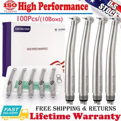 100Pcs eLabPal High Speed Dental Handpiece Air Turbine 4 Holes for NSK PANA MAX