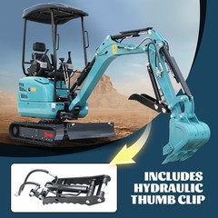 FREE SHIP 2.5Ton Mini Excavator KUBOTA D902 Diesel Side Swing Expand Track Pilot