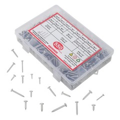 550Pcs 304 Stainless Steel Wood Screws Assortment Kit Phillips #4 #6 #8 #10 #12