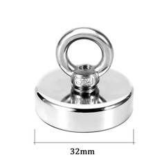Neodymium Fishing Magnets Pulling Force Super Strong Round Rare Earth