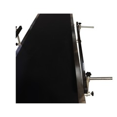82.6×15.7in PVC Belt Industrial Conveyor w/ Double Guardrails 110V Speed Adjust