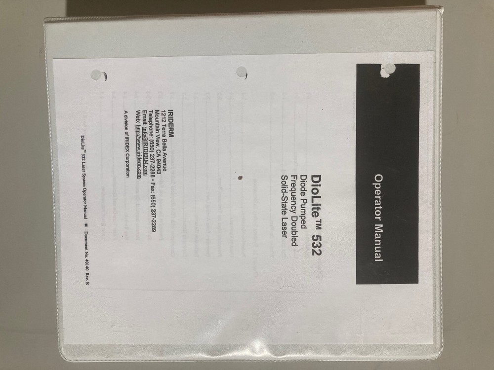 DioLite 532 Operator Manual