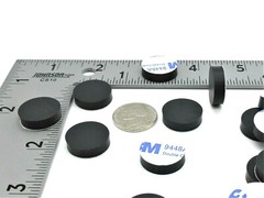 3/4″ Dia x 3/16″ Tall Peel & Stick Silicone Feet for Speakers, Amps & Racks
