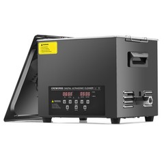 CREWORKS 10L Digital Ultrasonic Cleaner with Degas & Gentle Mode 600W Heater