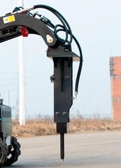 TYPHON STOMP X1300 &STOMP 509 Mini Skid Steer Hydraulic Rock & Concrete Breaker
