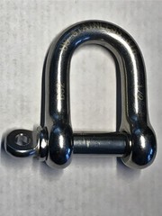 1/2 Inch 12mm Marine Grade Forged 316 Stainless Steel D Dee Shackle Boat