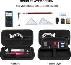 BOVKE Calculator Black Case for Texas Instruments Graphic Calculators CASE ONLY