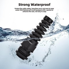 Strain Relief Cord Connector, 2 Pack NPT 3/4″ Waterproof Cable Gland Cord Grip