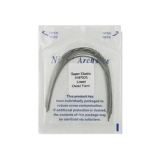 10pcs/pk Orthodontic Arch Wire Niti Stainless Steel Round Rectangular Natural