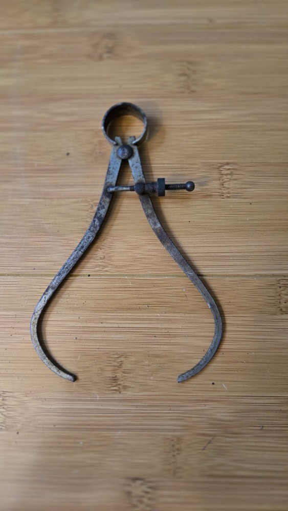 VINTAGE 6″ Spring Joint Outside Caliper Machinist Woodturning Measurement Tool