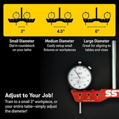SST – Regular Mill & Lathe Tramming System – Tram, Align, & Square for Machine C