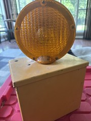 Vintage Flex-o-lite Signal Sundowner Traffic Hazard Construction Beacon Light