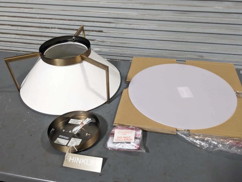 Hinkley Flush Mount LED Light Fixture 20" W. x 7.5" H. Brushed Bronze