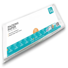 White Packing Paper for Moving & Shipping Newsprint Sheets 50 Sheets 22″X22″