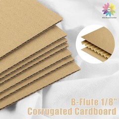 25 Pack of 5×7 B-Flute Corrugated Cardboard Sheets for Safe Shipping & Crafting