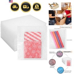 50Pcs Bubble Out Bags Pouches 10″x 12″ Bubble Pouches Cushioning Packaging Ba…